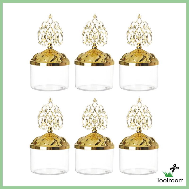 Set 6 Hũ Đựng Kẹo Có Nắp Cho Sinh Nhật