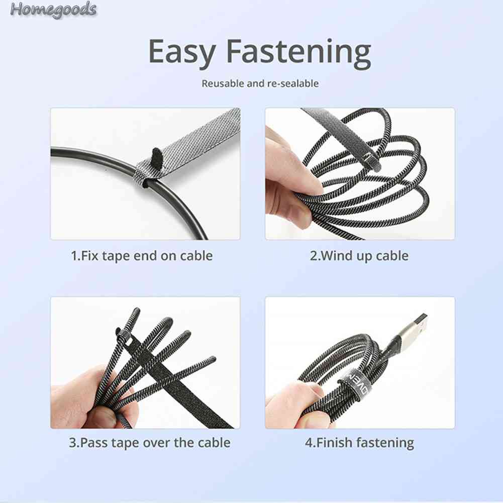 Set 5 Dây Quấn Tai Nghe / Dây Cáp Sạc USB 14cm Floveme 2023 Mới