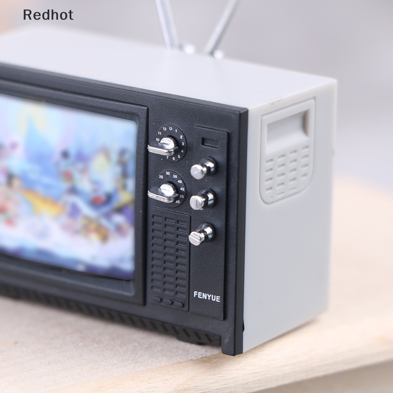 < Redhot > Đồ Chơi Mô Hình TV Mini Trang Trí Phong Cách retro