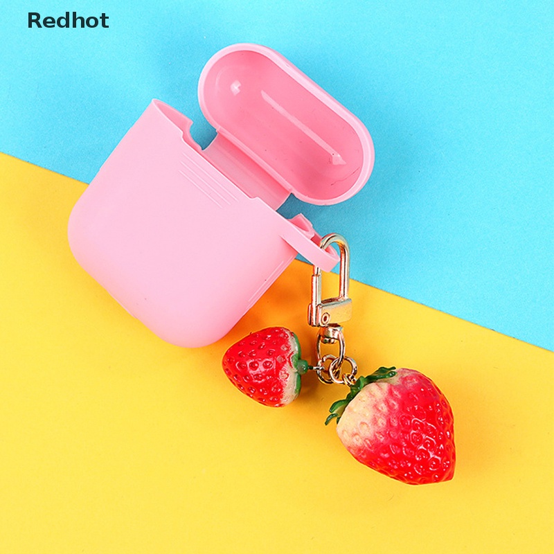 &lt; Redhot &gt; Móc Khóa Xe Hơi / Móc Khóa Hình Trái Dâu Tây Dễ Thương Cho Nữ