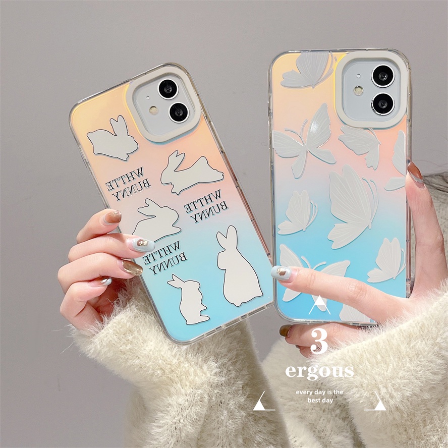 Ốp Điện Thoại Mềm Chống Sốc Màu Gradient Cho IPhone 14 13 12 11 Pro Max SE2020 X XR Xs Max 7 8 Plus