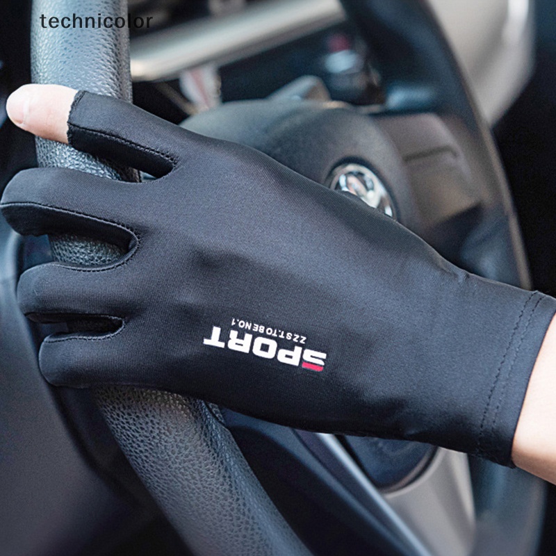 Găng Tay Chống Trượt Bằng Lụa Lạnh Thoáng Khí TYG