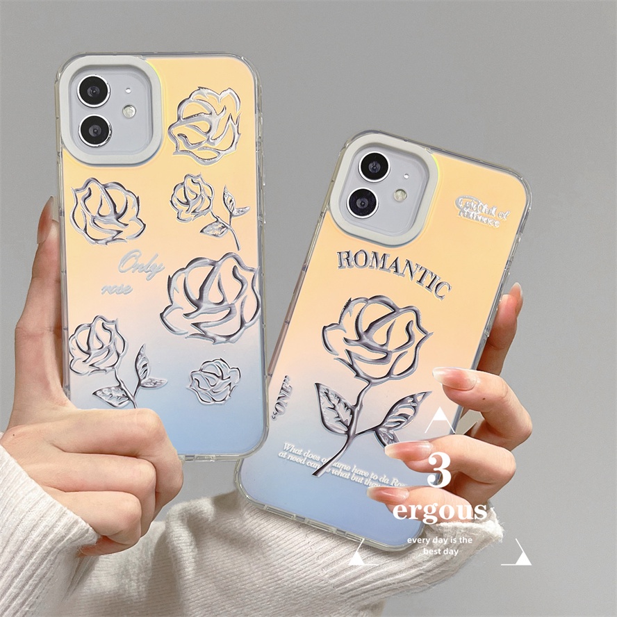 Ốp Điện Thoại Mềm Chống Sốc Màu Gradient Cho IPhone 14 13 12 11 Pro Max SE2020 X XR Xs Max 7 8 Plus