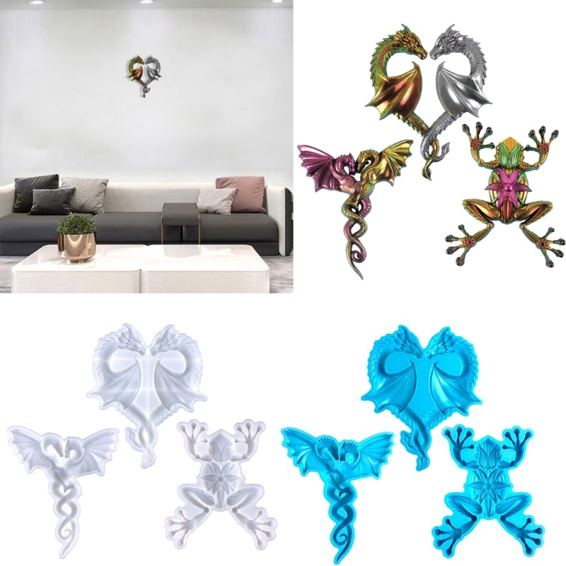 Khuôn Silicone Làm Mặt Dây Chuyền Thủ Công Hình Động Vật Dễ Thương