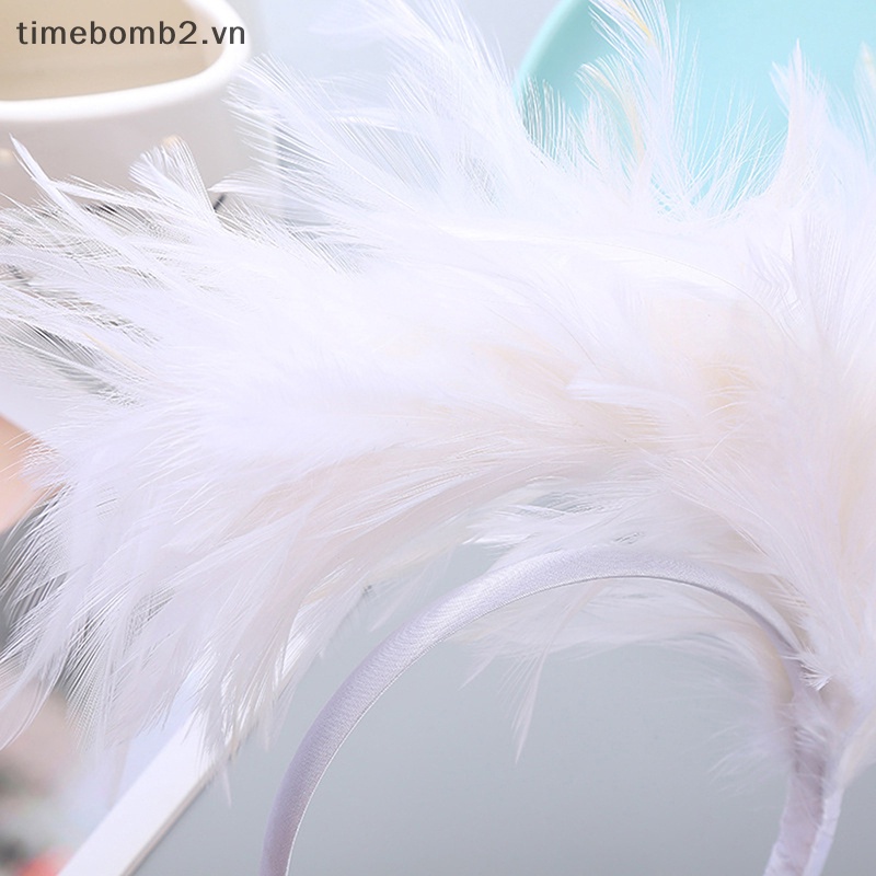{Timebomb} Băng Đô Đính Lông Vũ Nhiều Màu Sắc Mardi Gras Phụ Kiện Hóa Trang Dự Tiệc Dành Cho Người Lớn