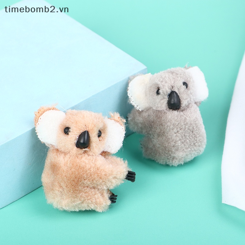 Kẹp Tóc Hình Gấu Koala 3D Bằng Lông Nhung Dễ Thương Xinh Xắn
