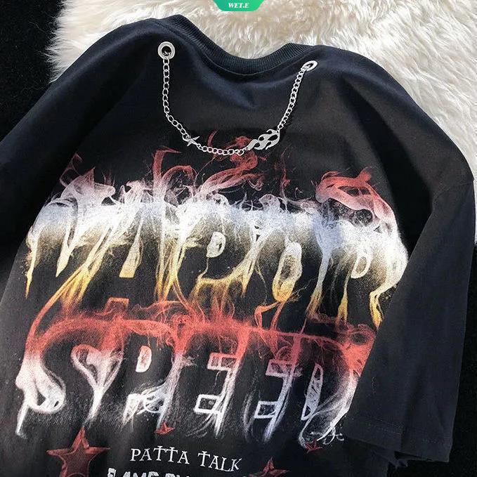 Áo Thun Ngắn Tay Họa Tiết Graffiti Mẫu Mới 2023 Thời Trang Mùa Hè Dành Cho Nam Nữ