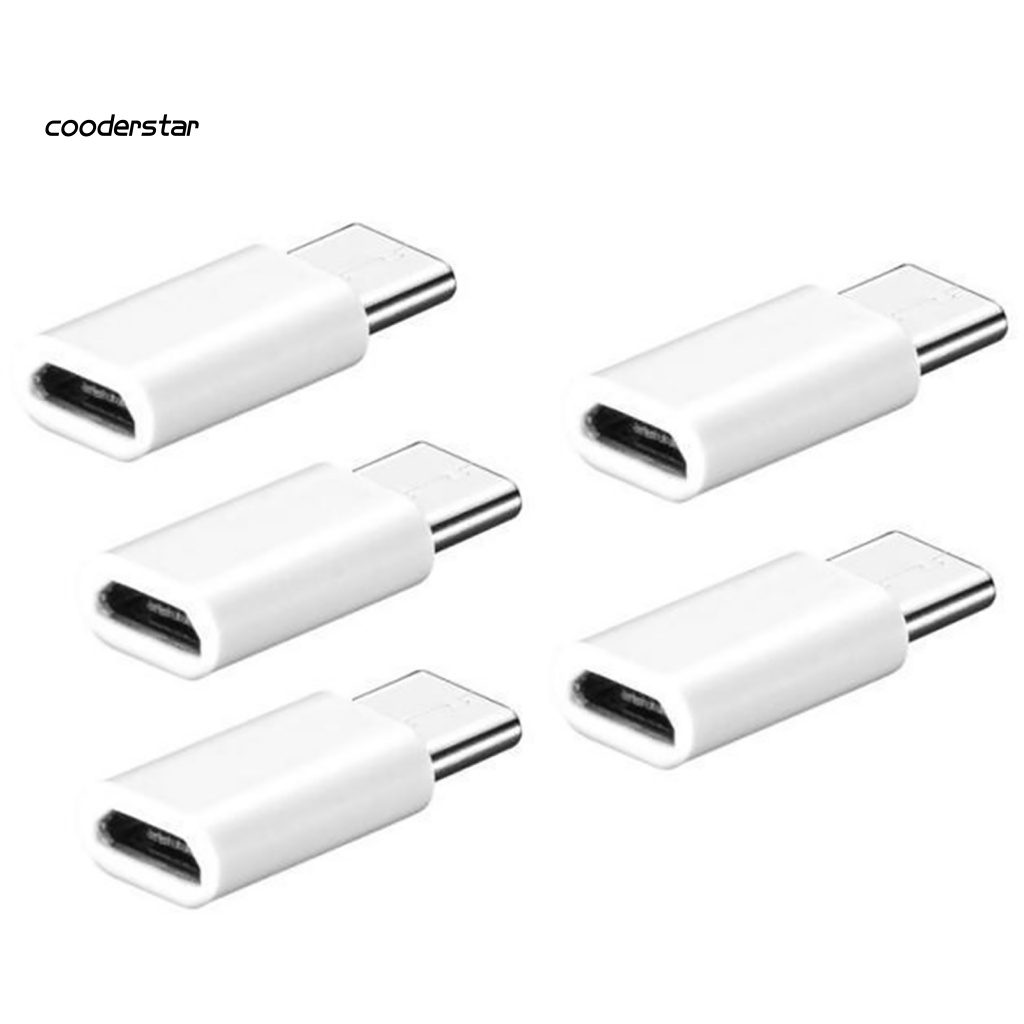 Set 5 Đầu Chuyển Đổi Cổng Micro USB Sang Cổng Type C Cho Samsung Galaxy S8