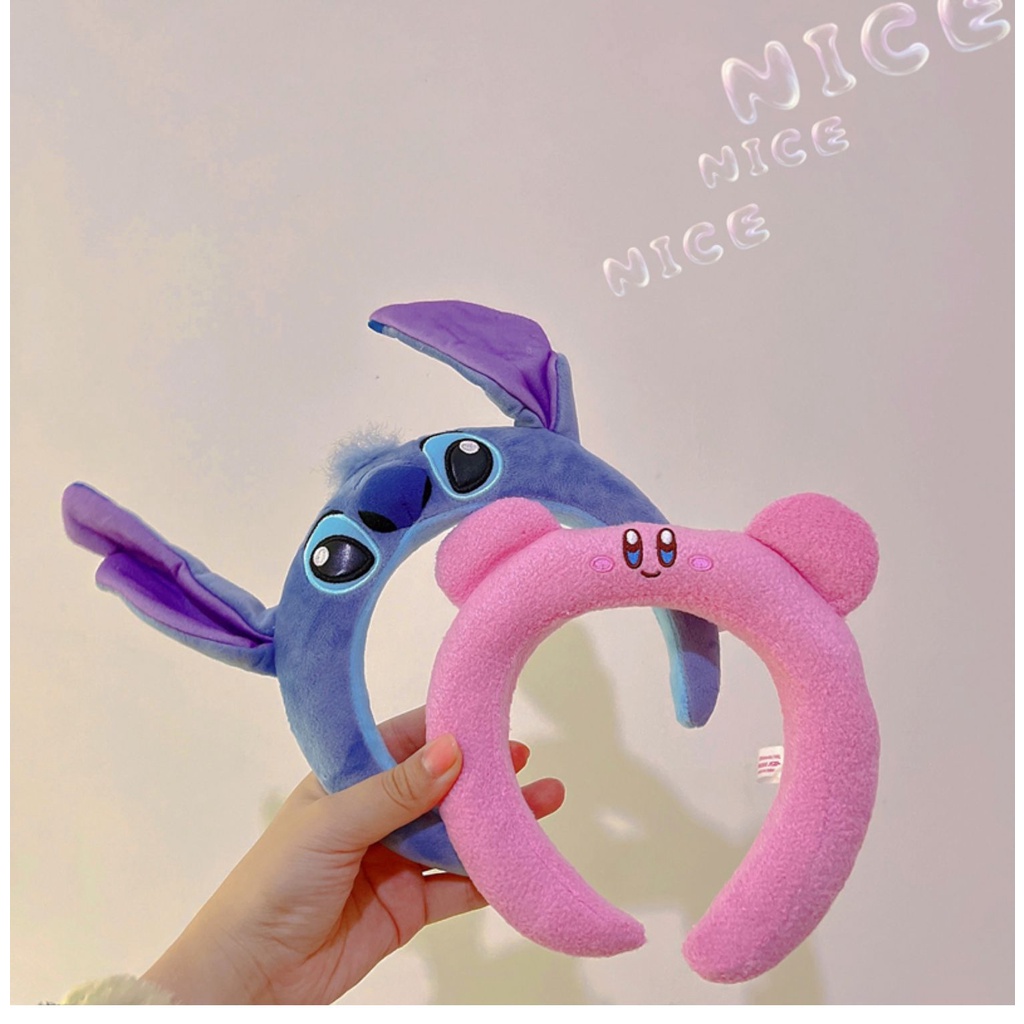 Băng Đô Cài Tóc Hình Nhân Vật Hoạt Hình Stitch Bằng Lông Nhung Xinh Xắn Cho Bé Gái 2023