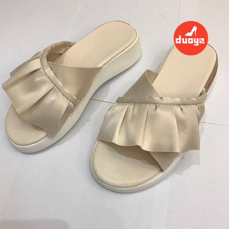 Dép Xỏ Ngón Đi Biển Đế Phẳng Chống Trượt Thời Trang Mùa Hè Đơn Giản Dành Cho Bạn Nữ