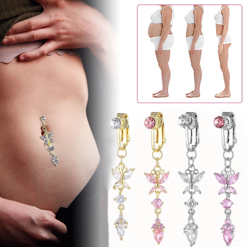 Khuyên RốN HìNh BướM ĐíNh Đá Xinh XắN