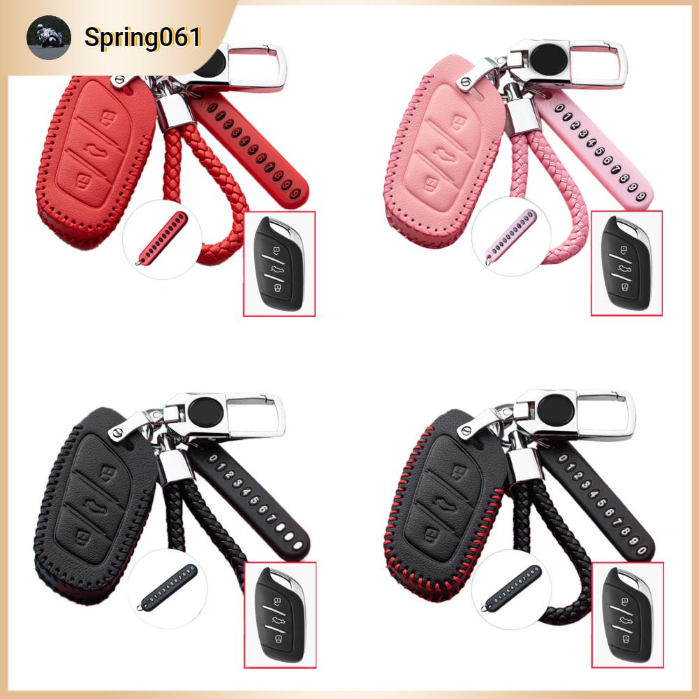 Spring061 Vỏ Chìa Khóa Ô Tô Móc Sáng Bóng Kết Cấu Trong Suốt Tinh Tế Bảo Vệ Dành Cho Nữ