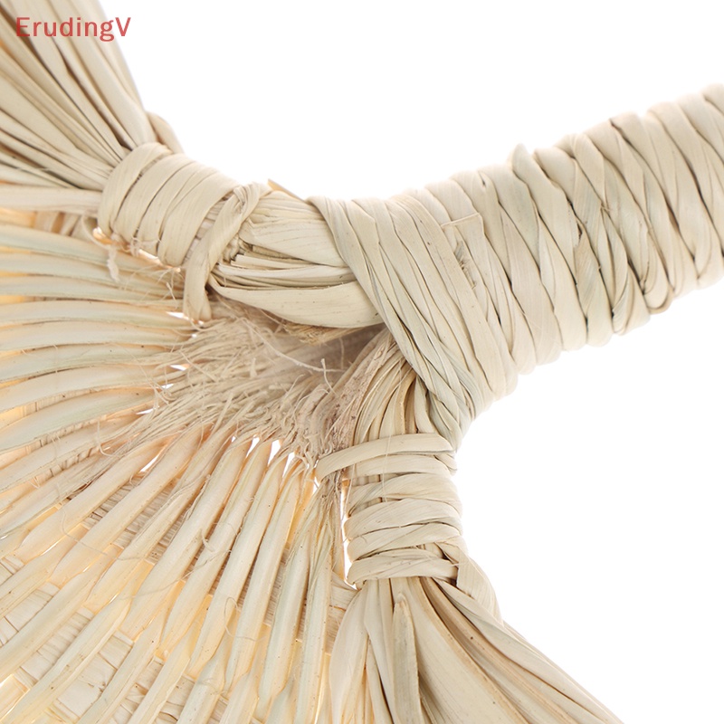 [ErudingV] 1 Quạt Dệt Tay Chống Muỗi Mùa Hè Bằng Rơm Thủ Công Hình Lá Cọ [Mới]