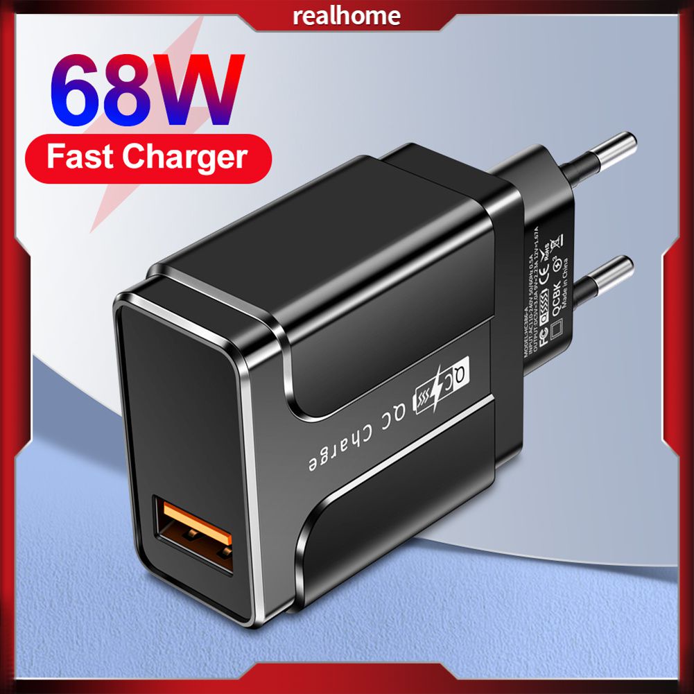 Bộ Sạc Pd Bộ Sạc Usb Sạc Nhanh 3.0 68W Bộ Sạc Turbo Bộ Chuyển Đổi Sạc Điện Thoại Di Động Cho Điện Thoại Di Động Bộ Sạc Siêu Nhanh Bộ Chuyển Đổi Usb Phích Cắm Eu Cho Điện Thoại Andr
