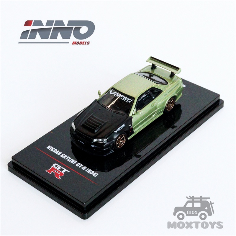 Mô Hình Xe Hơi NISSAN SKYLINE GTR R34 M-SPEC NUR Tuned Tỉ Lệ 1 / 64