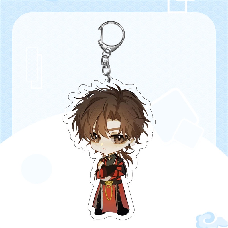 móc chìa khóa nhân vật ngôi sao mặt dây chuyền acrylic hoạt hình hai chiều