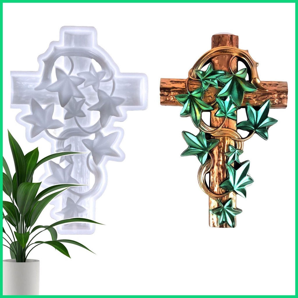 Khuôn Silicone Làm Xà Phòng / Nến Hình Chữ Thập 3D