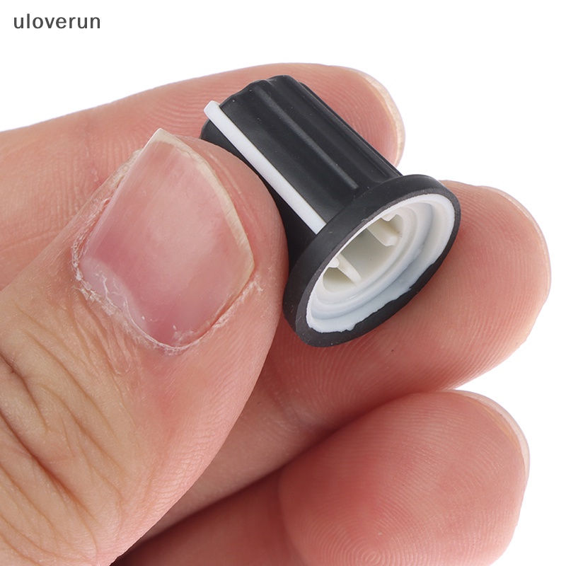 Uloverun Set 5 Núm Vặn Chiết Áp Hình Chữ D 270 Độ Bằng Cao Su