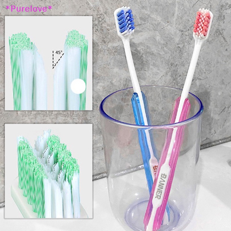 1 Bàn Chải Đánh Răng Chỉnh Hình Không Độc Hại Mềm Mại Cho Người Lớn Mới