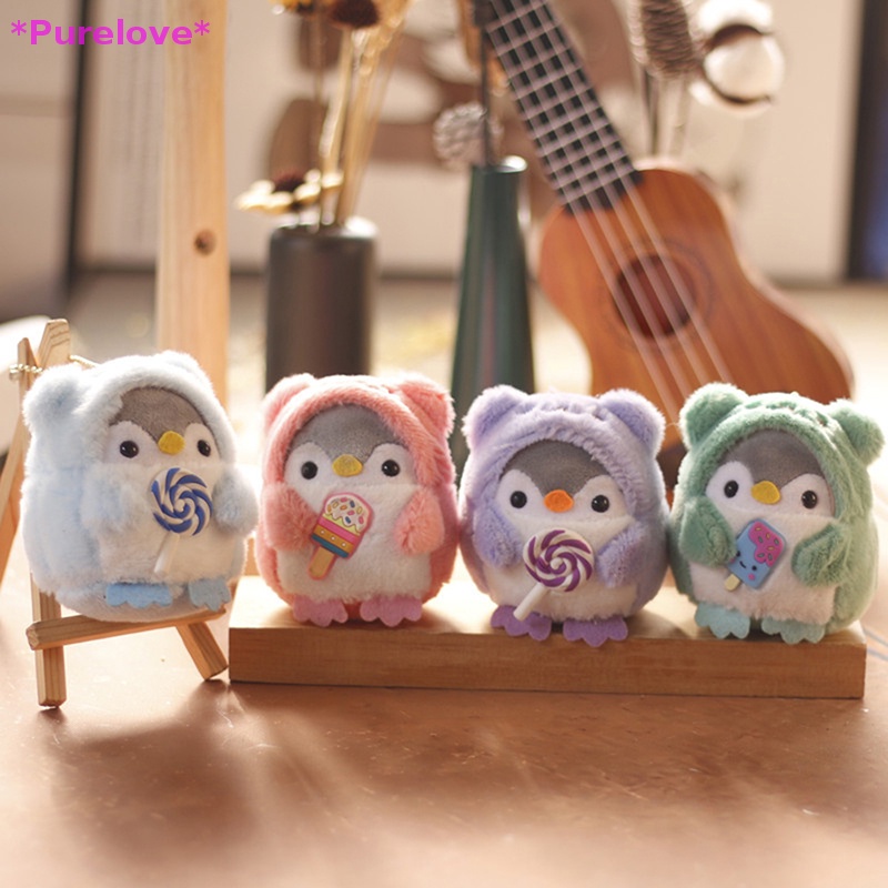 Móc Khóa Hình Chim Cánh Cụt Nhồi Bông Xinh Xắn Mới