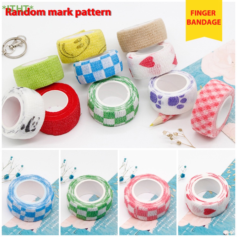Băng Quấn Bảo Vệ Ngón Tay Tự Dính Bằng Vải Không Dệt Bảo Vệ Cho Học Sinh Mới