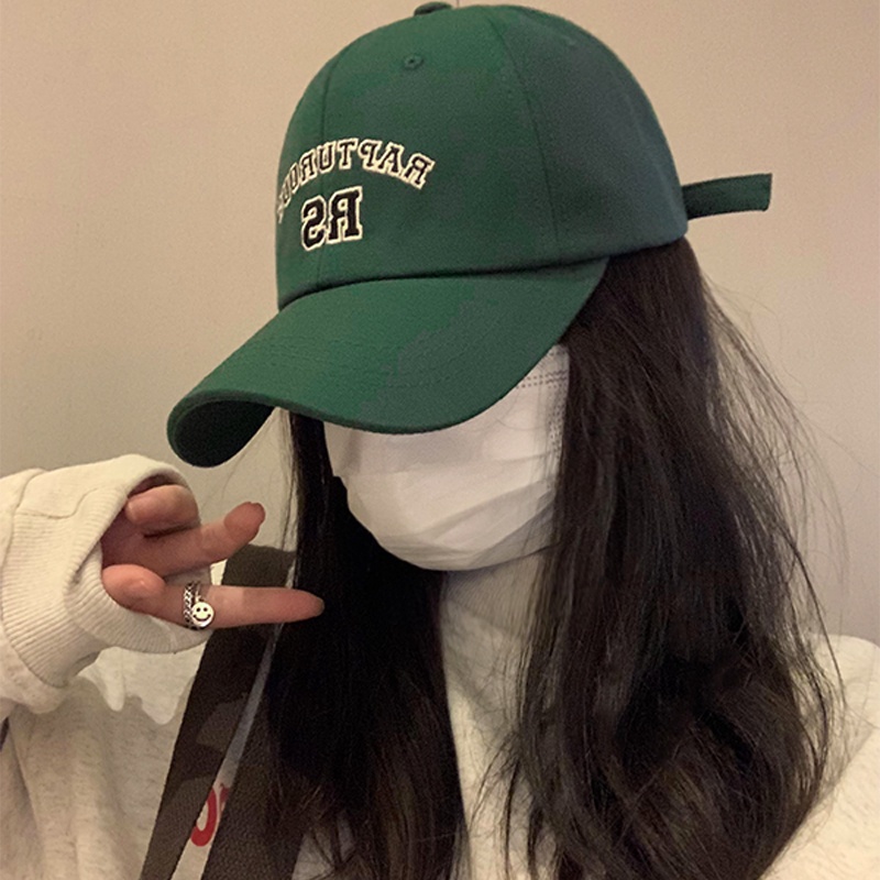 Mũ Lưỡi Trai Mềm Thêu Chữ Đơn Giản Đa Năng