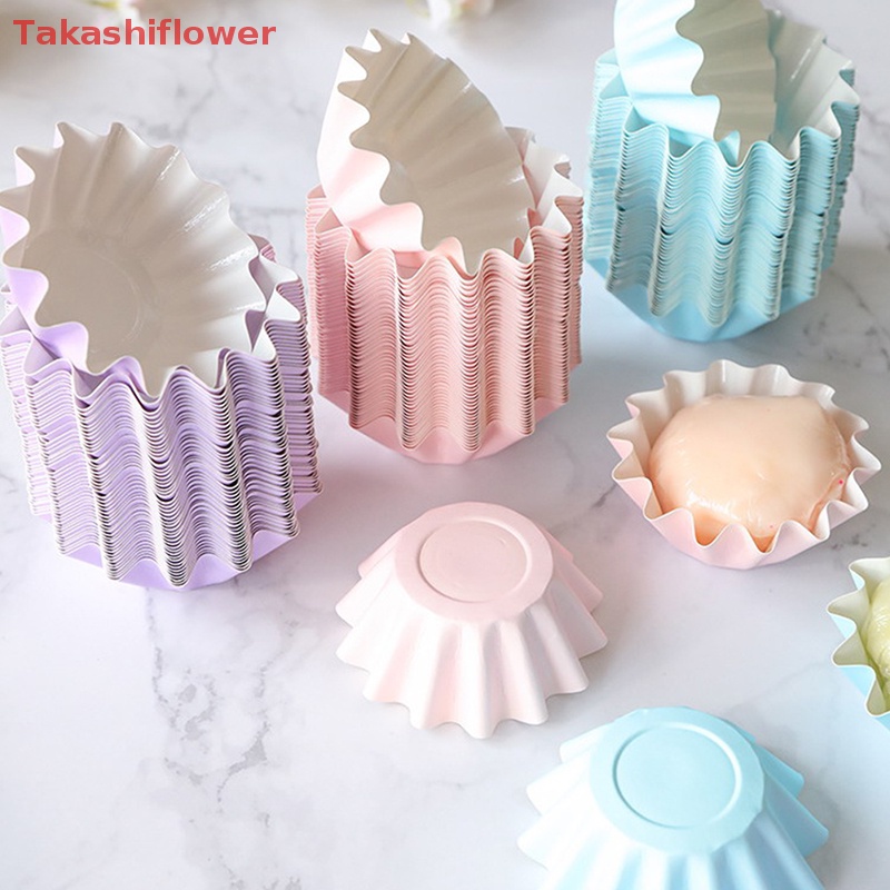 Set 50 Cốc Giấy Màu Sắc Xinh Xắn Đựng Bánh Cupcake