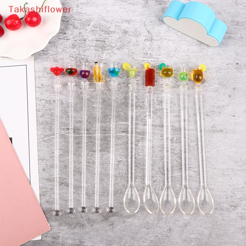 Muỗng Khuấy Cà Phê Tay Cầm Dài Bằng Nhựa Dễ Thương