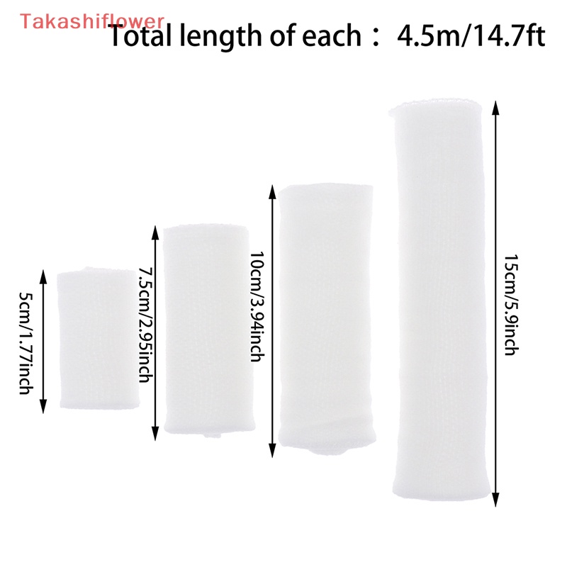 Cuộn Băng Gạc Co Giãn Dài 4.5m Hỗ Trợ Chăm Sóc Vết Thương