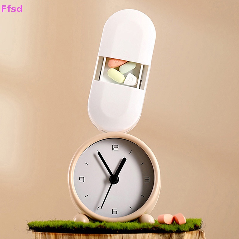 {Ffsd} Hộp Đựng Thuốc / Vitamin Chia Ngăn Di Động Tiện Lợi Cho Du Lịch * Bán Chạy