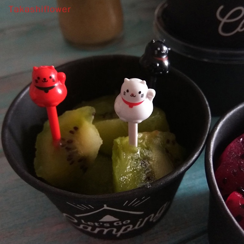 Bộ 6 Nĩa Ăn Trái Cây Hình Động Vật Hoạt Hình Dễ Thương