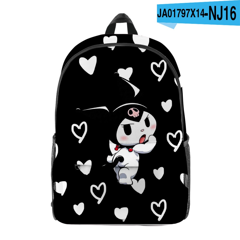 Ba Lô In Hình Sanrio Kuromi SQ3 Thời Trang Cho Nam Và Nữ