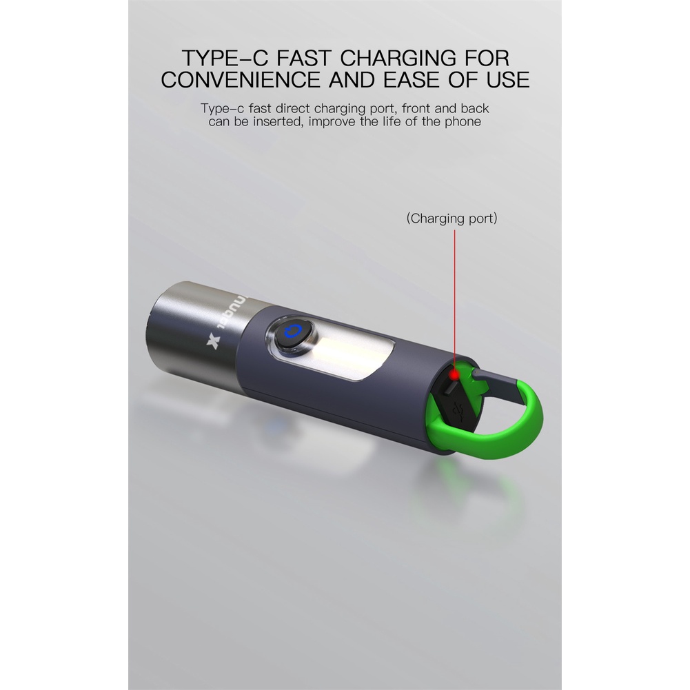 Đèn pin mạnh Đèn pin Laser Đèn pin sạc USB Đèn pin cầm tay đèn Led cắm trại công suất cao Đèn pin siêu sáng chống nước ngoài trời