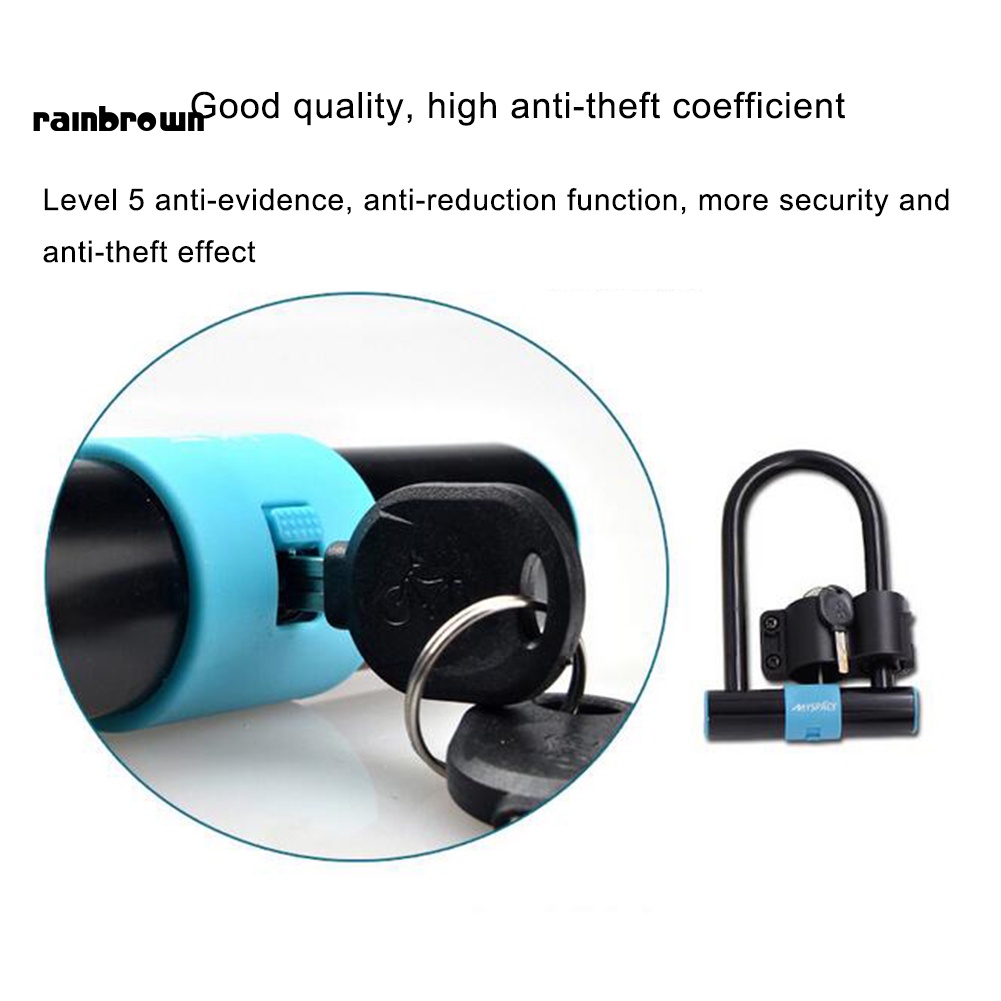 Ổ Khóa Chữ U Chống Trộm Bằng Điện Kèm Chìa Khóa