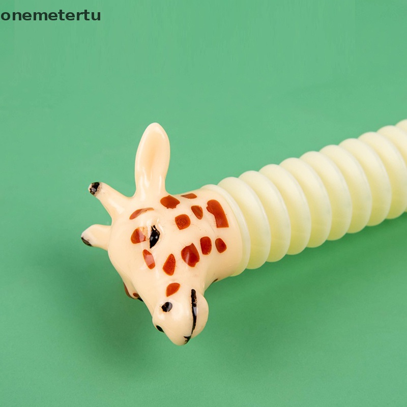 Onemetertu Đồ Chơi Xếp Hình Hươu Cao Cổ Ống Dẫn Co Giãn Có Đèn LED
