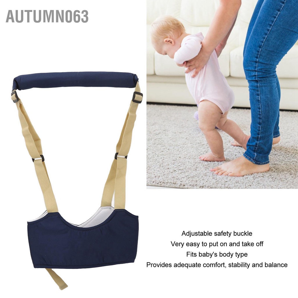 Autumn063 Tập Đi Cho Bé Dây Cầm Tay Có Thể Điều Chỉnh Chống Mất Thấm Hút Mềm Mại Thoáng Khí Trẻ Sơ Sinh Bộ Đai