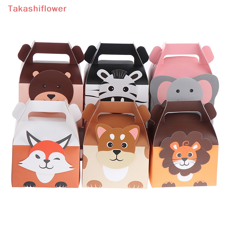 Set 6 Túi Đựng Kẹo Hình Động Vật Hoạt Hình Dễ Thương