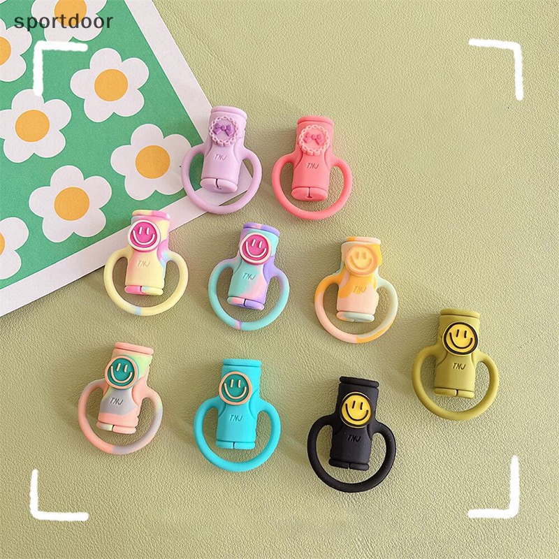 [sportoutdoor] Vỏ Bọc Bảo Vệ Dây Cáp Dữ Liệu Bằng Silicon Mềm Hình Hoạt Hình al