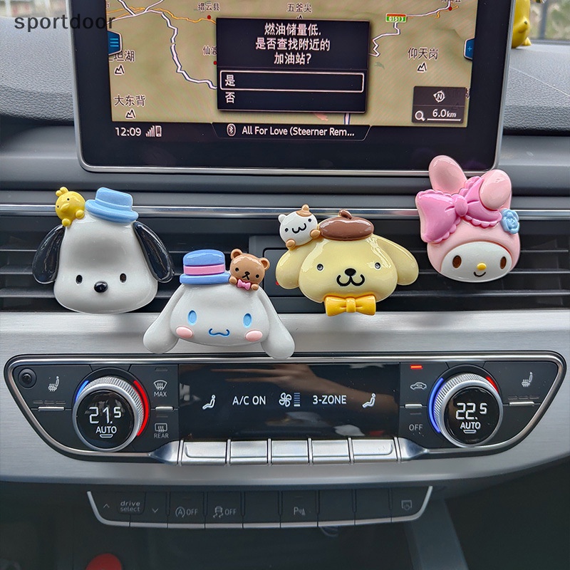 [sportoutdoor] Sanrioes Anime Melody Cinnamoroll Kuromi Làm Mát Không Khí Trong Xe Hơi [out]