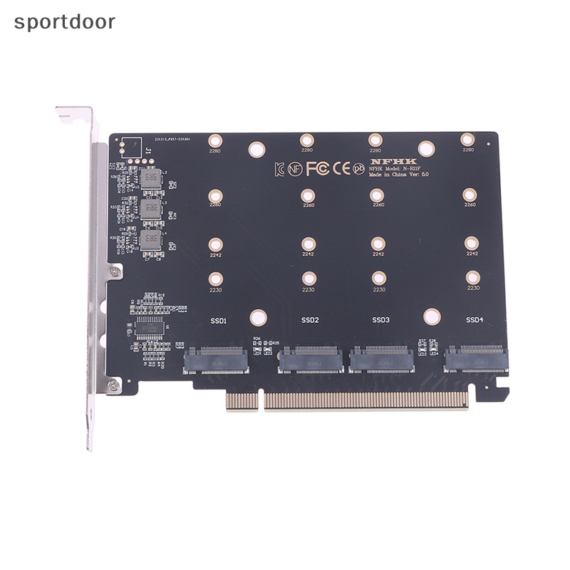 Đầu ĐọC Mở RộNg Ổ CứNg SSD 4 CổNg M.2 NVMe Sang PCIE X16M
