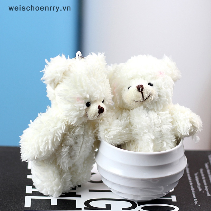 Gấu Bông Mini Mềm Chất Lượng Cao Treo Ba Lô / Túi Xách / Móc Khóa Trang Trí Xe Hơi