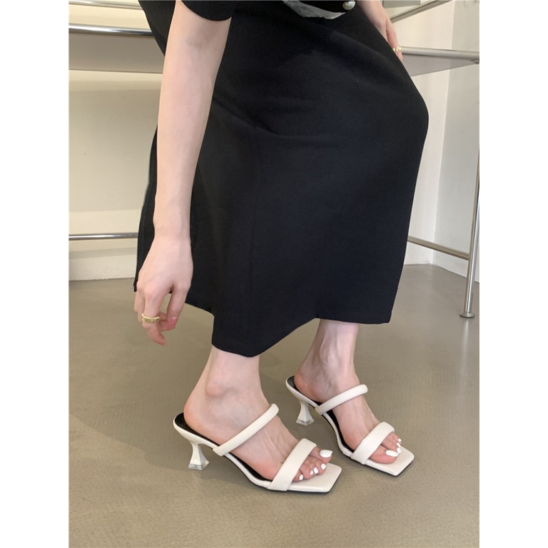Sandal Cao Gót Hở Ngón Thiết Kế Mới Thời Trang Mùa Hè 2023 Dành Cho Nữ