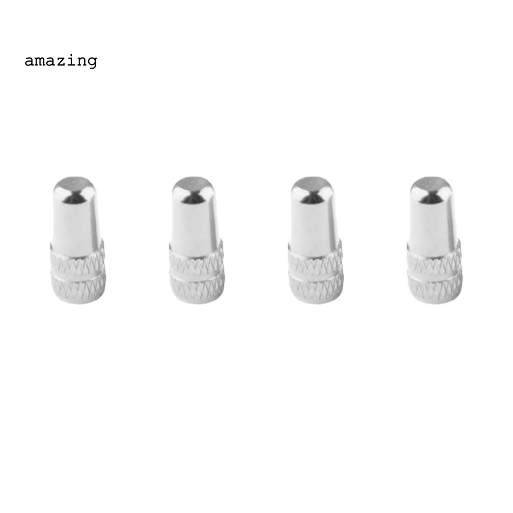 Bộ 4 Nắp Van Xe Đạp Bằng Hợp Kim Nhôm Chống Mòn Tiện Dụng