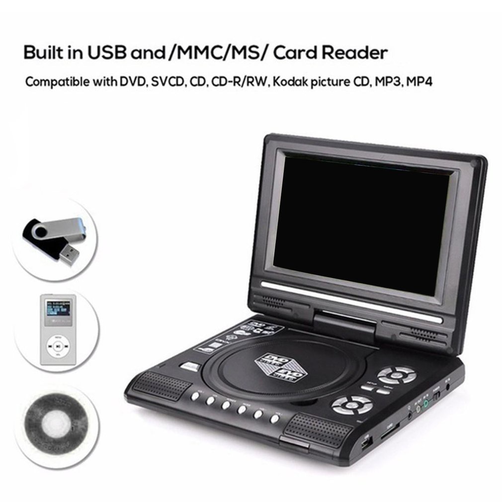 Automotive Multimedia System 7.8 Inch Screen Player Portable High Definition Vcd Mp3 Dvd Usb With Tv/Fm/Usb [Q/11]