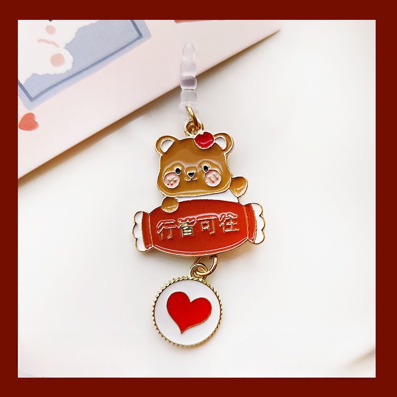 Nút Bịt Chống Bụi Cho Cổng Sạc Điện Thoại Di Động diy Hình Hoạt Hình Dễ Thương