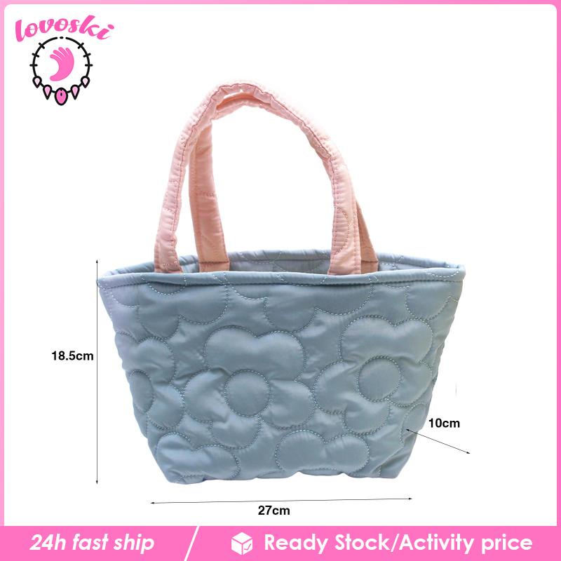[Lovoski] Túi Xách Tote Chần Bông Phong Cách Boho Đi Cắm Trại Hàng Ngày Cho Nữ