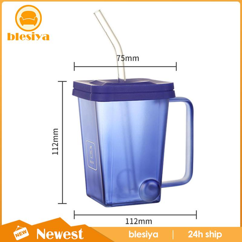 Cốc Thủy Tinh Uống Nước Hình Vuông Dung Tích 400ml