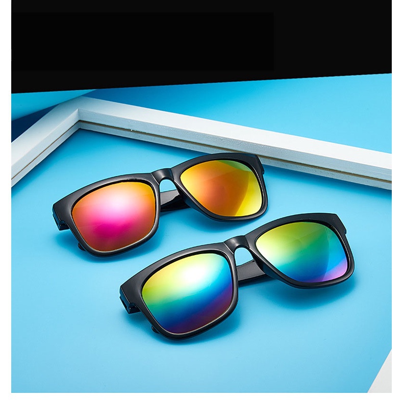 Kính Chống Nắng Gọng Vuông Màu Sắc Kẹo Ngọt Phong Cách Retro Thời Trang Mùa Hè Cho Nữ