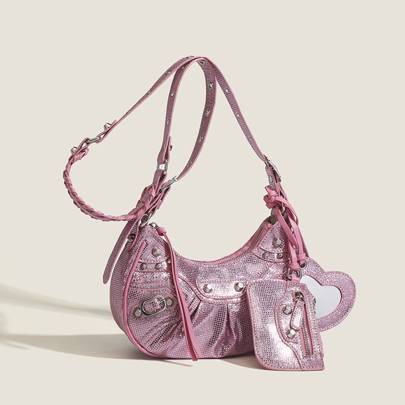 Ba Trong Một Túi Đinh Tán Kim Cương Nước Nửa Mặt Trăng Cho Nữ Đi Xe Máy