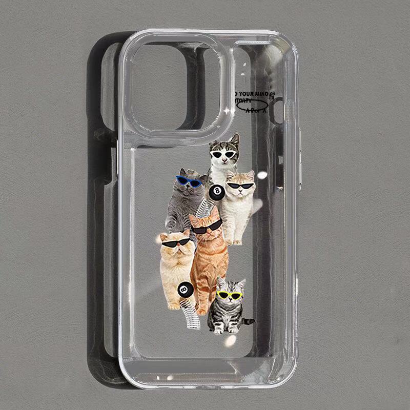 Ốp Điện Thoại TPU Mềm Trong Suốt Chống Sốc Phối Nút Độc Đáo Cho IPhone 11 14 13 12 Pro Max XS X XR 7 + 8 6 6S Plus Sự Bảo Vệ